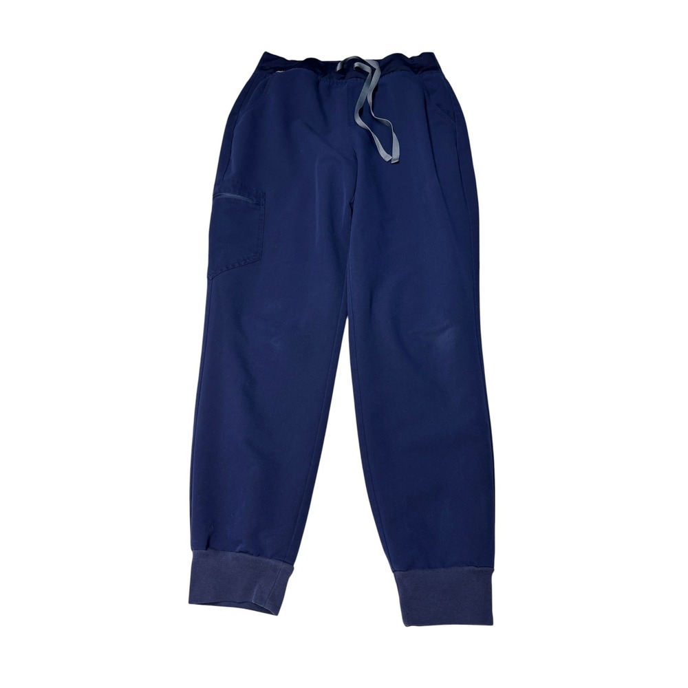 Figs Technical Collection Zamora Jogger Scrub Pants Navy Blue Womens M W28 L28